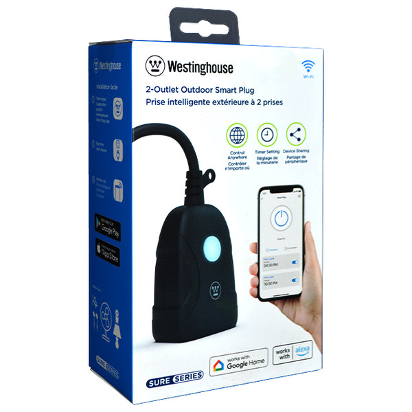 Westinghouse 2 Outlet Smart Plug (Outdoor)