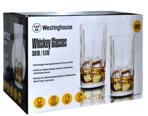 Westinghouse Hiball Glass Set 6pk 11.8oz