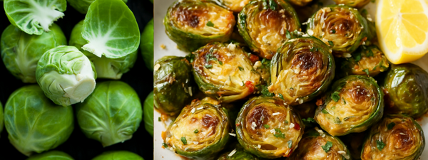 Crispy Garlic Parmesan Brussels Sprouts