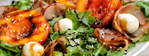 Grilled Peach & Burrata Salad
