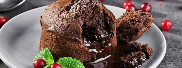 Dark Chocolate Lava Cakes