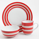 Gibson  Sunset Stripes 12pc Dinnerware set