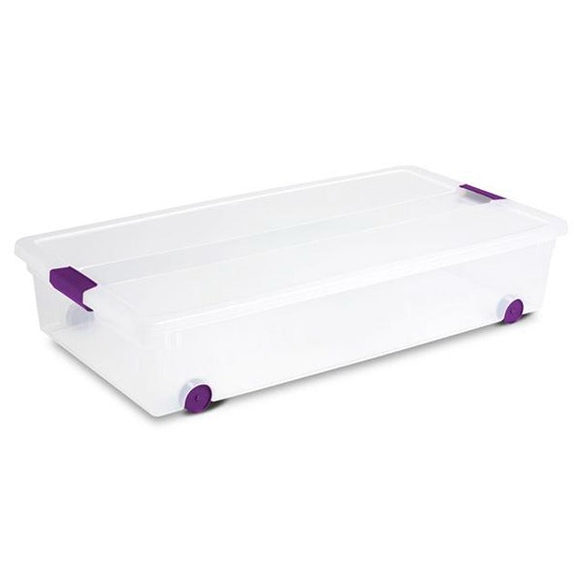 Sterilite 60 Qt Clearview Storage Box Underbed