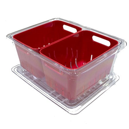 Acrylic Freezer Bin With Inner Baskets