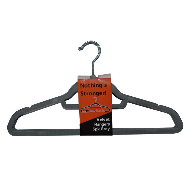 RhinoRack Velvet Non-Slip Clothes Hangers 5pk