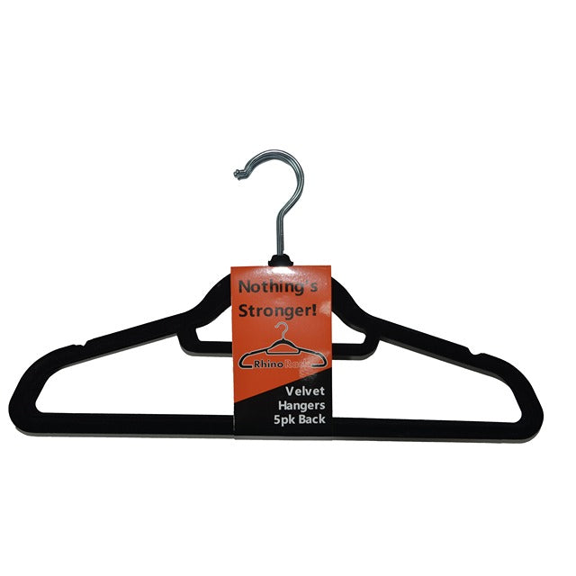 RhinoRack Velvet Non-Slip Clothes Hangers 5pk