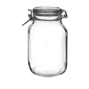 Air Tight Glass Jar with Clamp