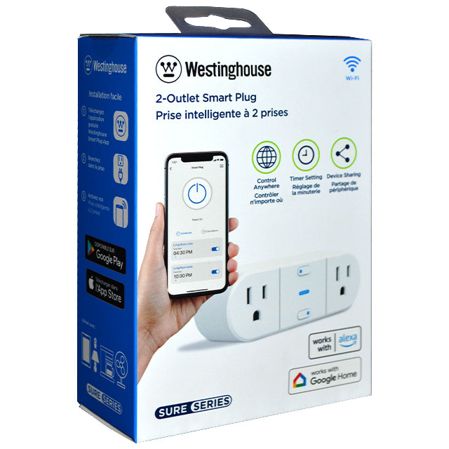 Westinghouse WiFi Smart Plug 2 Outlet