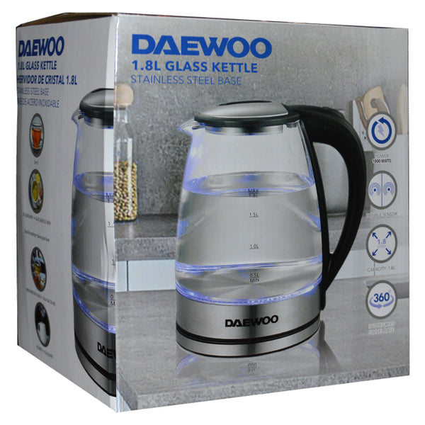 Daewoo Glass Cordless Kettle 1.8 LT