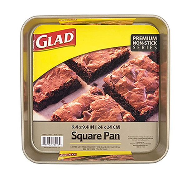 Glad Premium Gold Cake Pan 9.4" x 9.4" x 1.8"