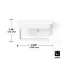 UMBRA Flex Adhesive Toilet Paper Holder / Shelf