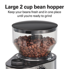 Hamilton Beach 2-14 Cup Burr Coffee Grinder with 18 Grind Settings