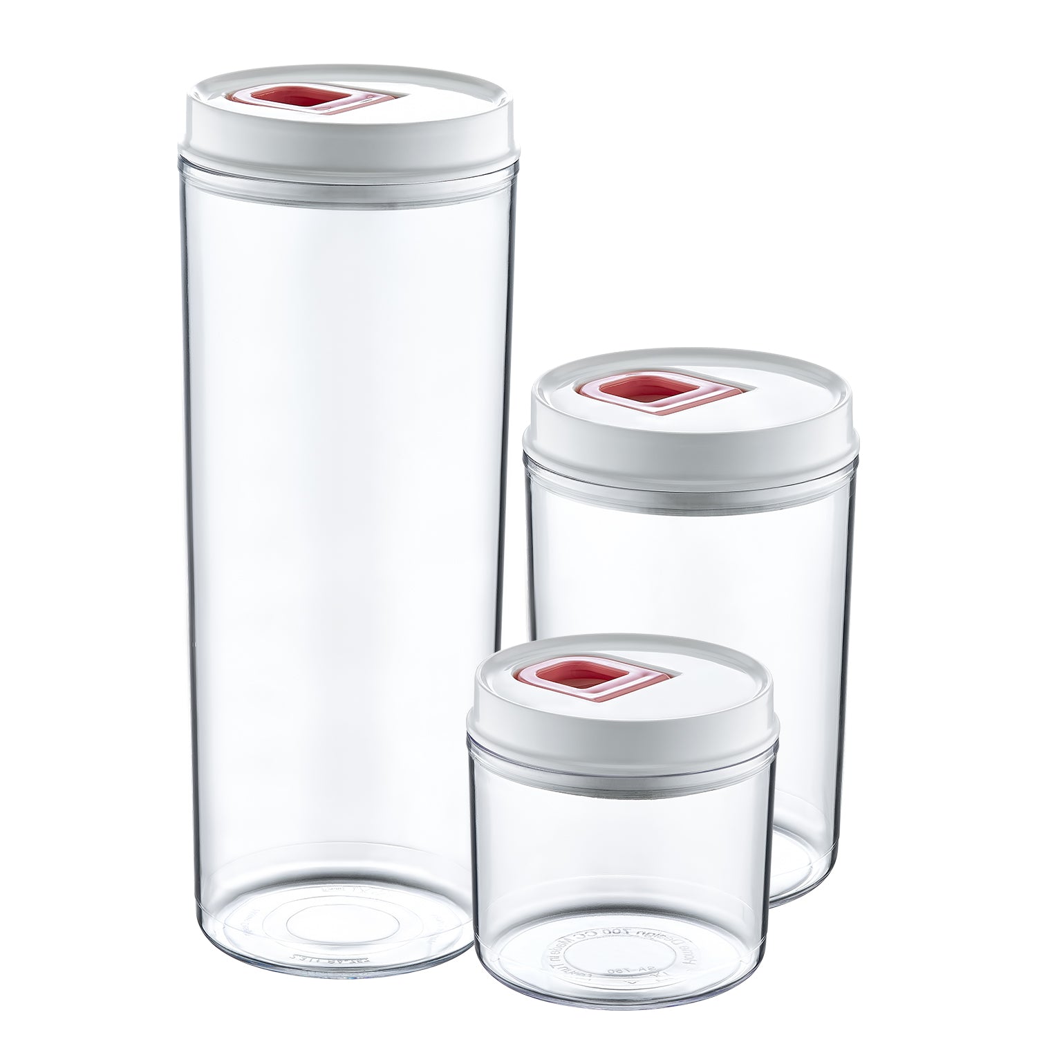 Irak Turkey Container Storage Irak Plastics 3pc Cylindrical Storage Set