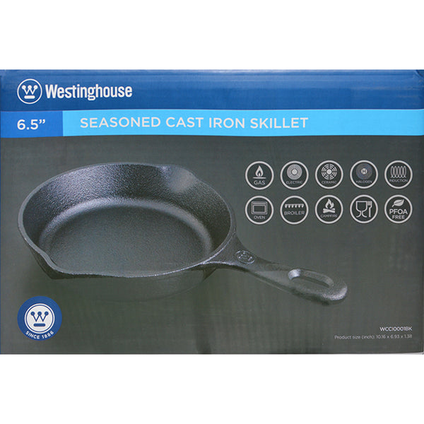Westinghouse 6.5" Seasoned Cast Iron Skillet