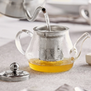 Acopa Azalea 12 oz. Glass Teapot with Stainless Steel Infuser