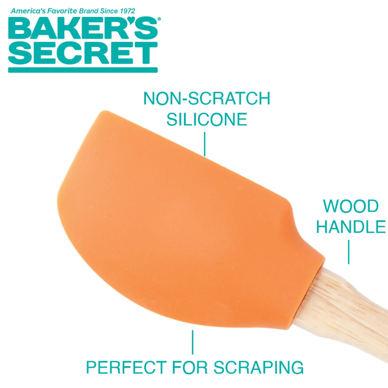 Bakers Secret Silicone Spatulas 4pk