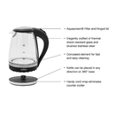 Salton Compact Cordless Electric Glass Kettle