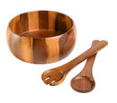Gibson Laurel Acacia Wood Salad Bowl 3pc