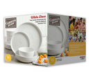 Gibson White Deco 16pc Dinnerware Set