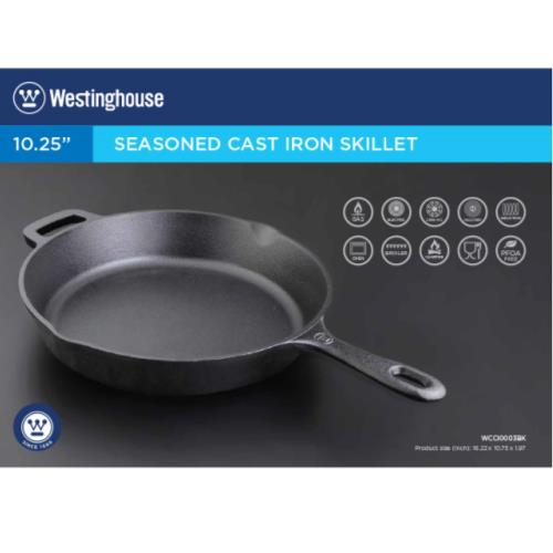 Westinghouse 10.5" Frying Pan Cast Iron