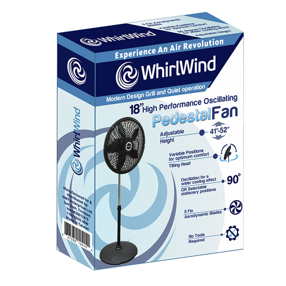 Whirlwind 18" Pedestal Fan