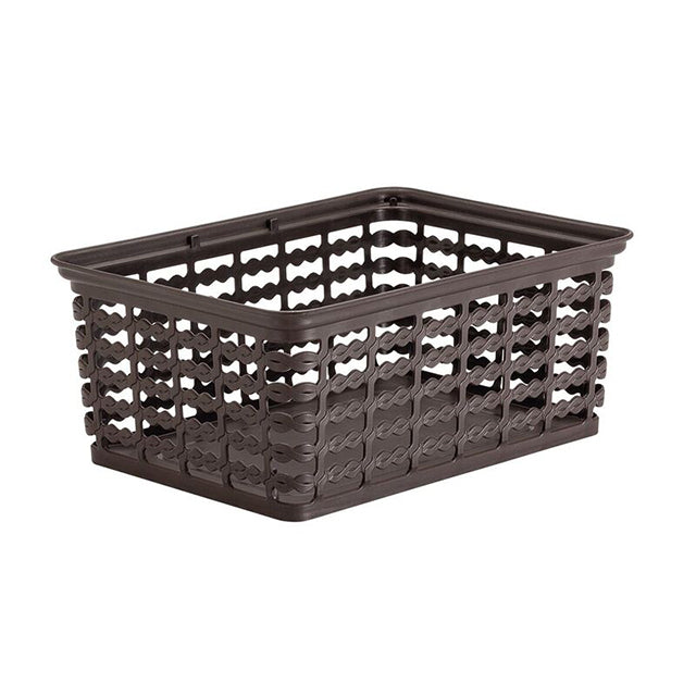 Rimax 10" x 7.5" Medium Storage Basket (Brown)