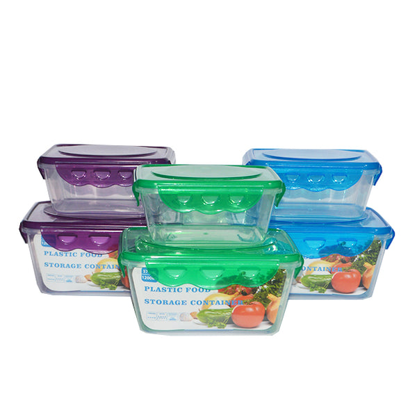 Plastic Food Storage Container 2pk 570 ml / 1200 ml