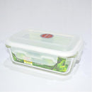 Glass storage dish w/snap lid 830 ML
