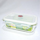 Glass storage dish w/snap lid 1180 ML