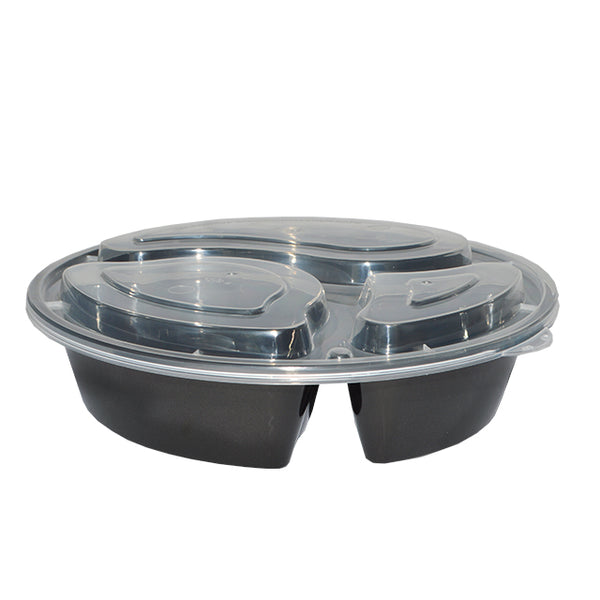 3 Compartment Bowl & Lid 1000ml (150 Case)