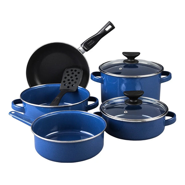 Cinsa 8pc Cookware Set (Royal Blue)
