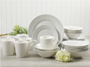 Gibson Home Noble Court 30 Piece Dinnerware Set, White