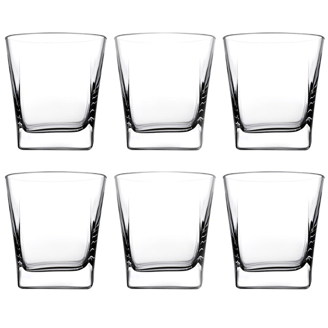 Pasabache Carre Whiskey Glass Set 6pk 10.25oz