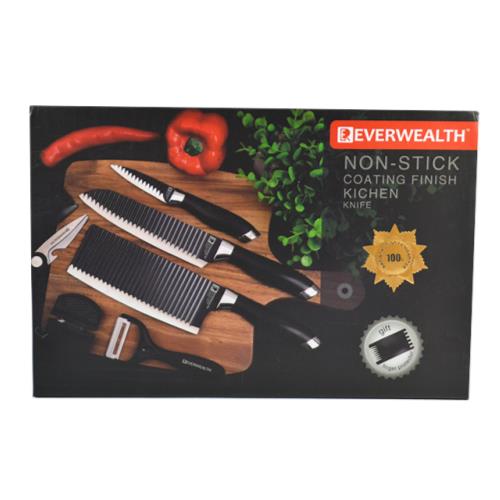Non-stick 6pc knife set