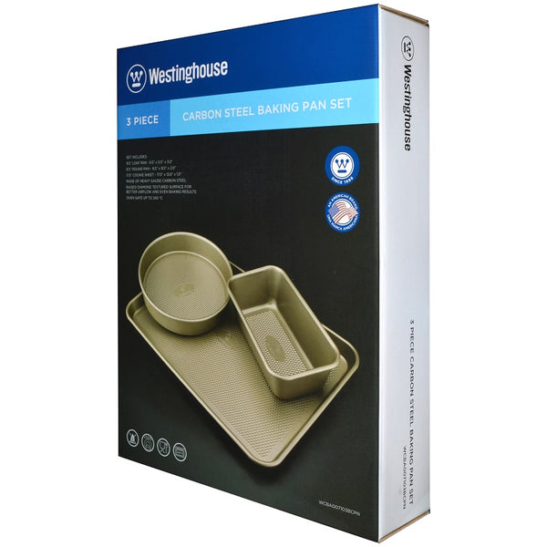 Westinghouse Carbon Steel Bakeware Set 3pc