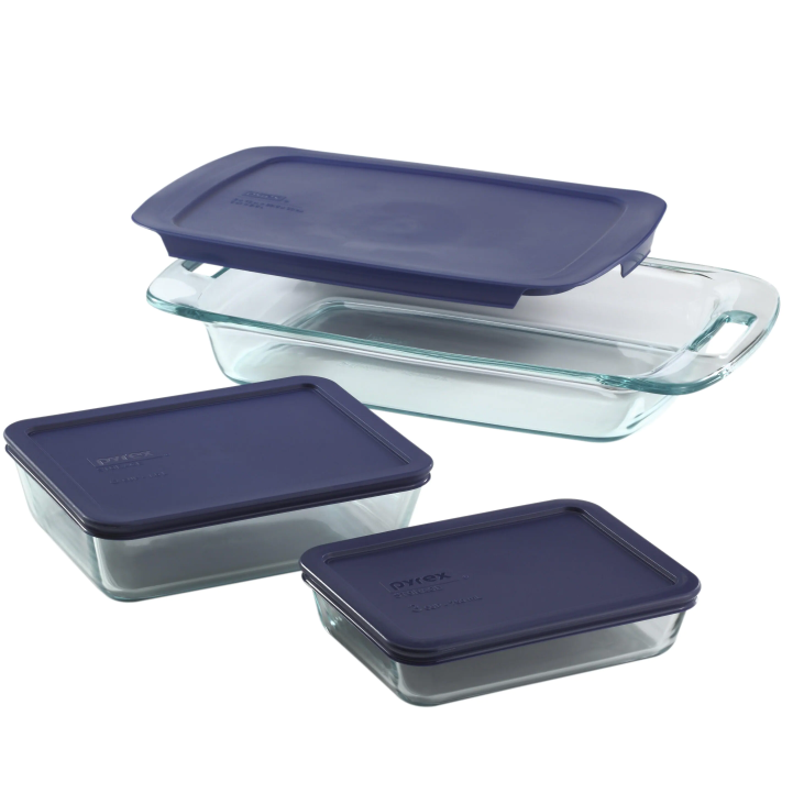 Pyrex Bake and Store Easy Grab 6-Piece Bakeware Set